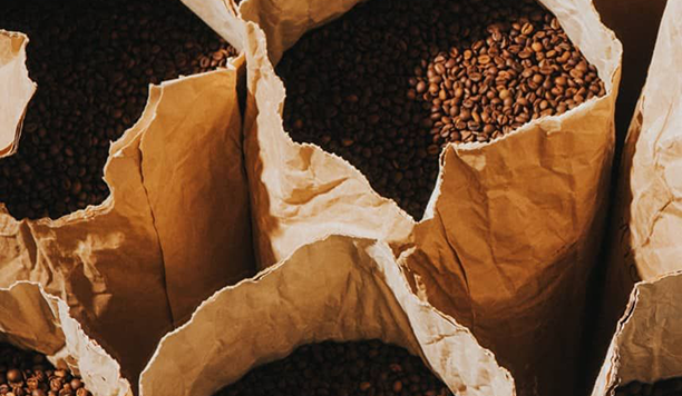 Brown coffee sacks