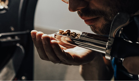 Professional coffee cupping and tasting