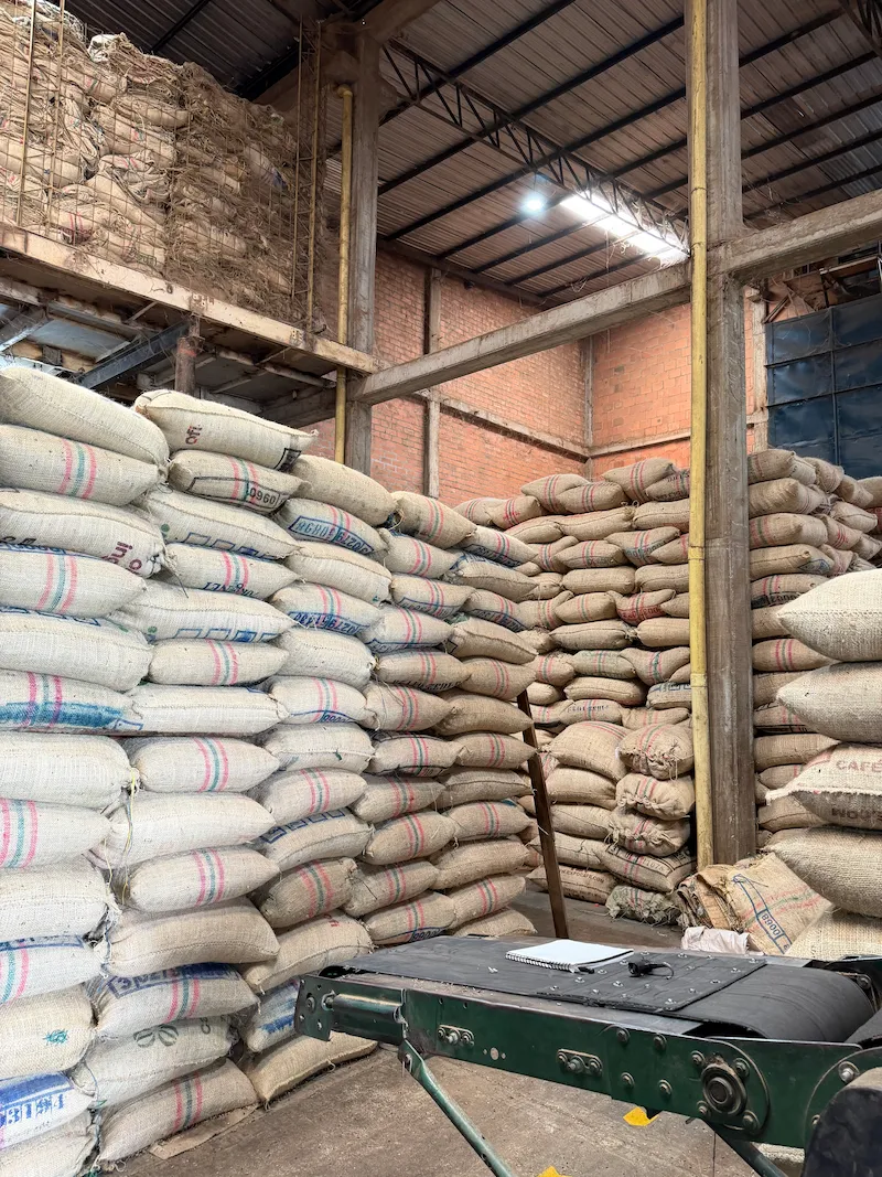 Coffee warehouse storage facility